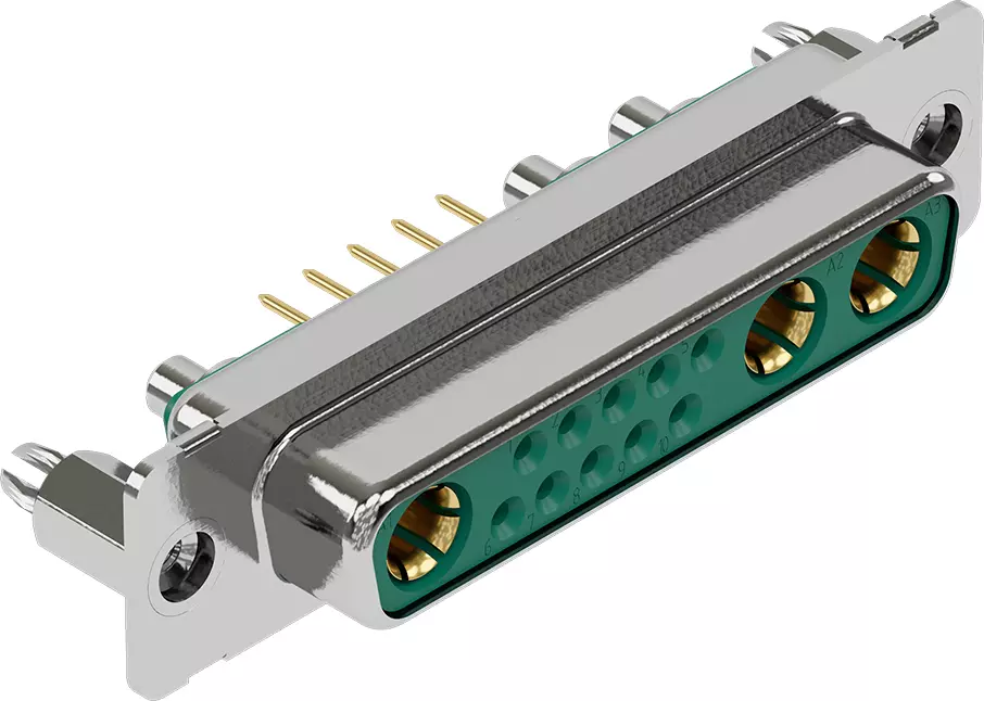 D-Sub M 13W3 STR FE 20A UNC NM30 BL