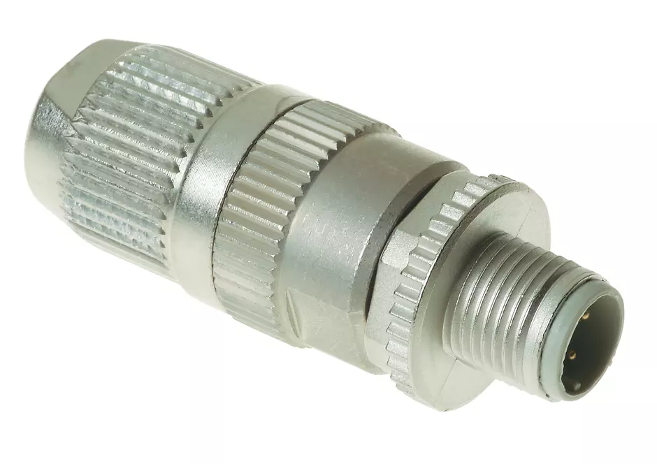 circular Connector w. Harax M12 L4 M