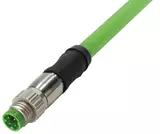 M8 Cable Assembly D-cod st/- m/- 0,5m