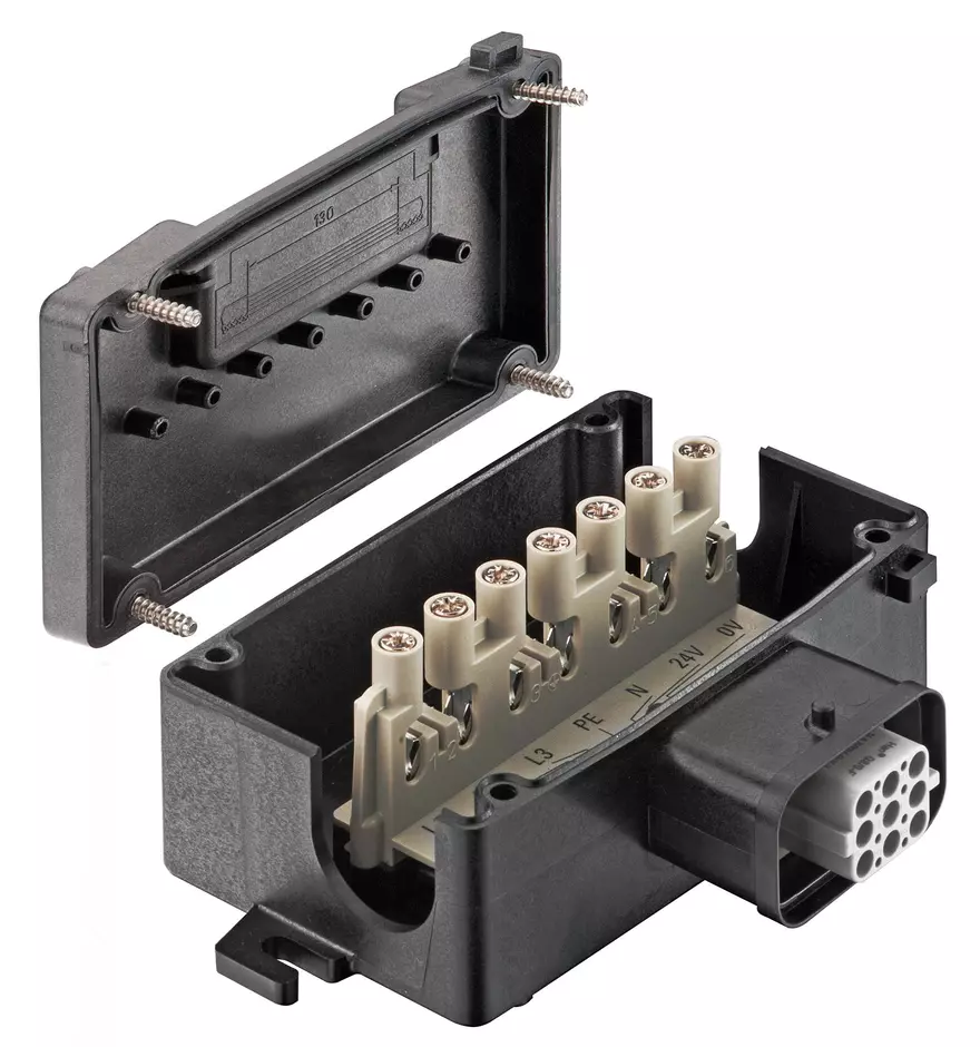 Han-Power S with 1x Han Q8/0-F; 4-6 mm²