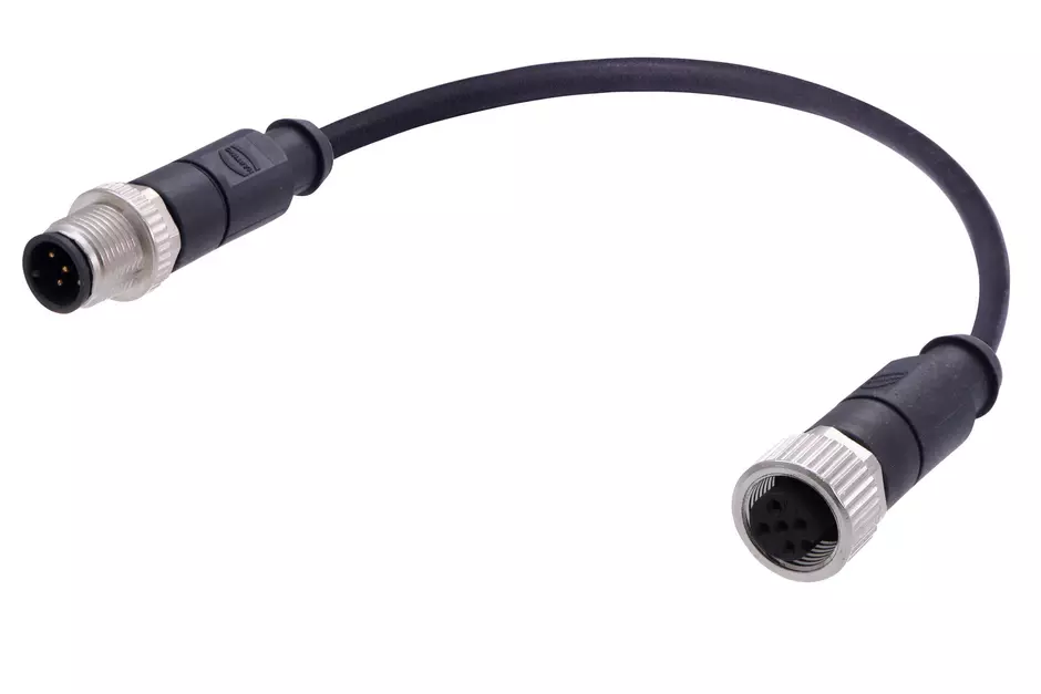 M12 A-cod 5-pol st /st m /f PUR 0.60m