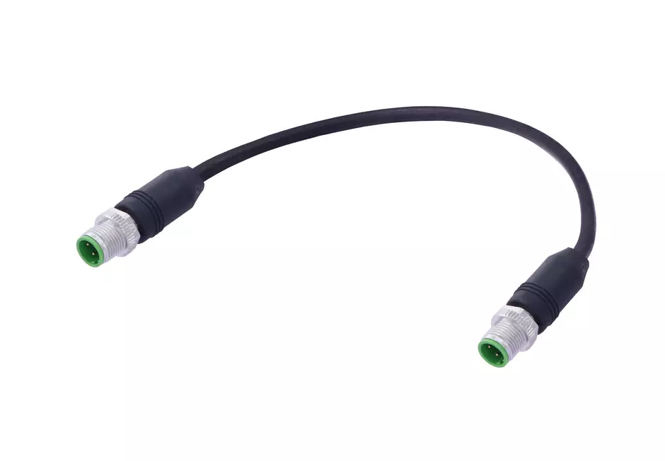 RJI M12Cord 4xAWG22/7outd 2xM12 - 20m