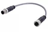 M12 A-cod 3-pol st /st m /f PVC 3.90m