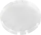 Button cap transparent