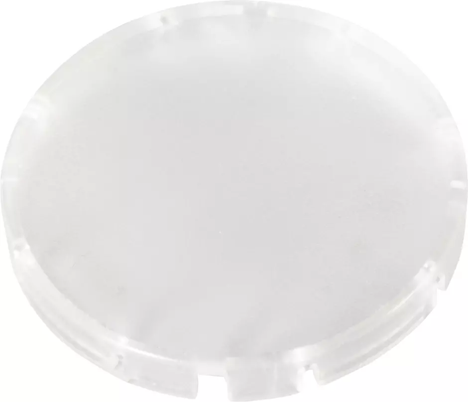 Button cap transparent