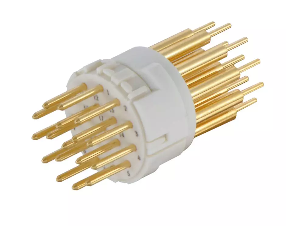 M23 17 Male -soldered contact
