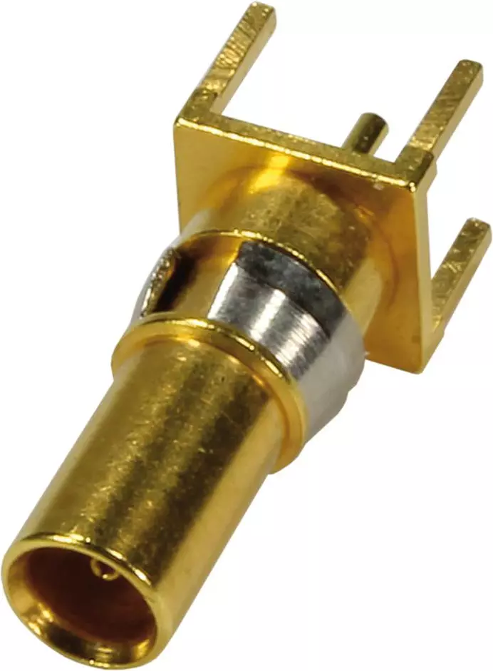 DIN-Signal coax f, solder-50 Ohm str.