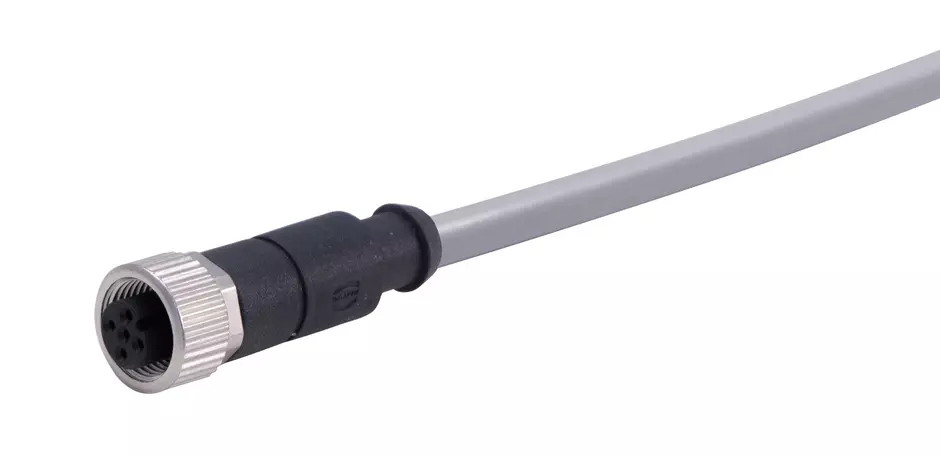 M12 A-cod 5-pol st /- f /- PVC 7.50m