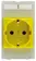Plug socket module Germany yellow (VDE)