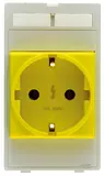 Plug socket module Germany yellow (VDE)