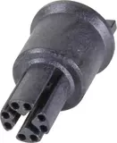 M12 CAT5 receptacle straight