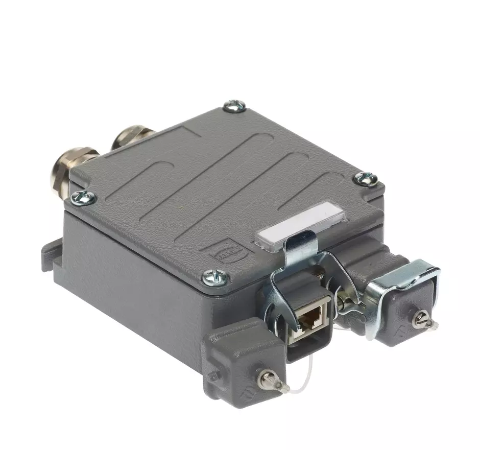 RJI Han3A Metal Outlet IP65/67 empty