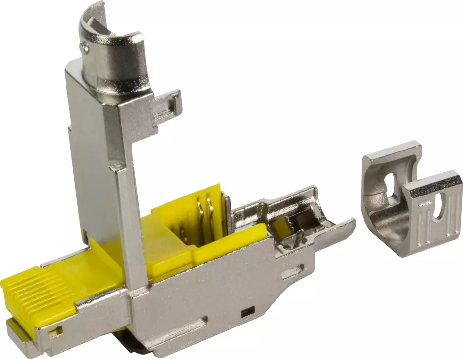 preLink RJ45 plug, IP20 Cat.6A L-0°