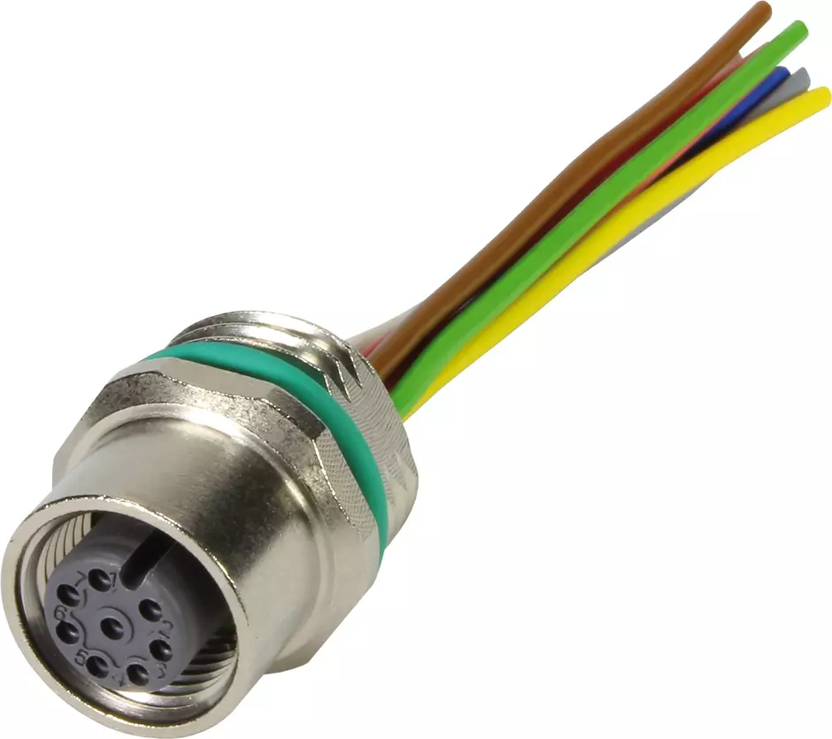 PANEL CABLE M12 COD.A FEMEA/ABERTO 0,5m