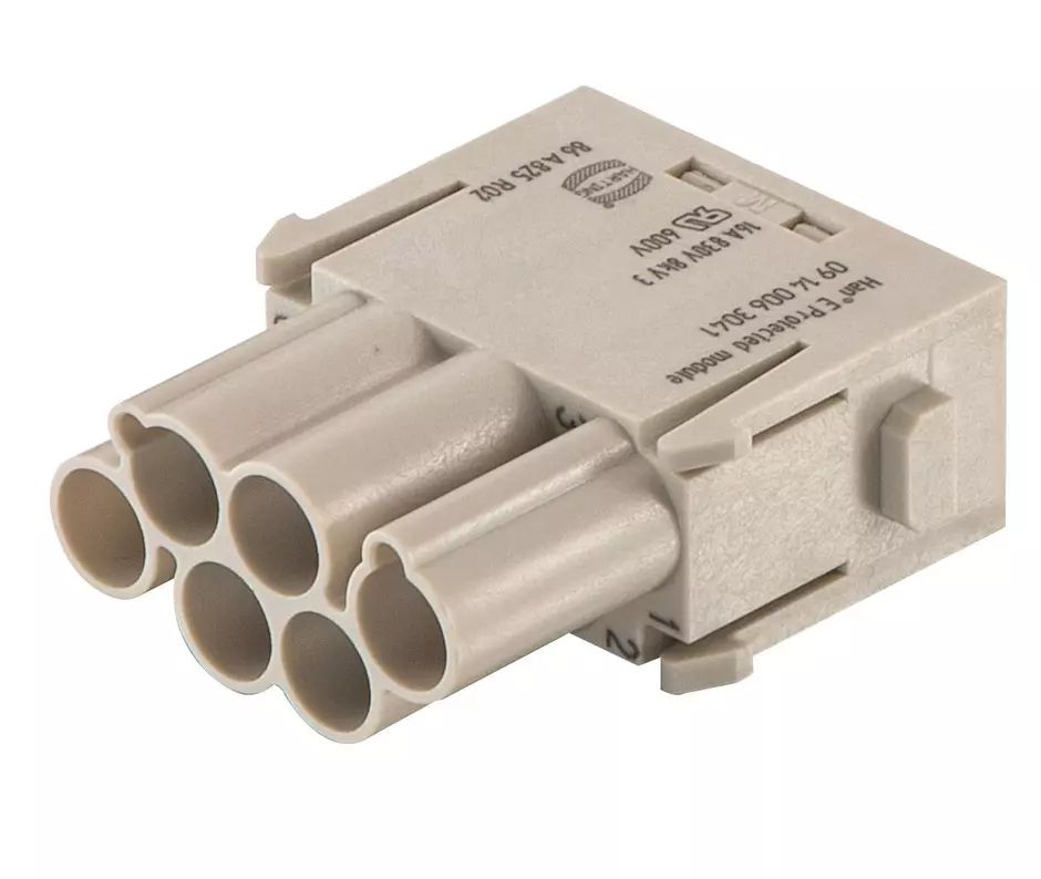 Han E Protected module, crimp male