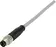 M8 Cable Assembly 3-poles st/- m/- 1,0m
