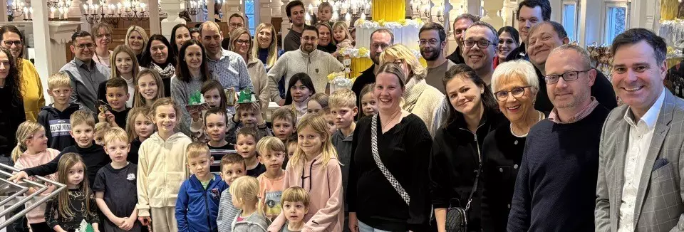 Children crafting for winter 2025