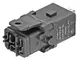 Han 1A-3+PE-c-f shielded, latch