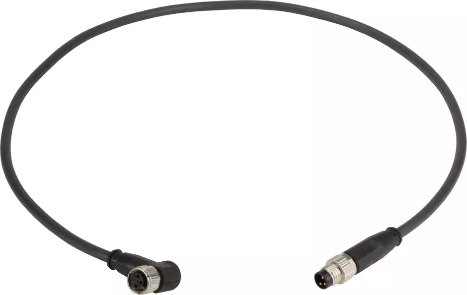 M8 Cable Assembly 3-poles an/st f/m 10m