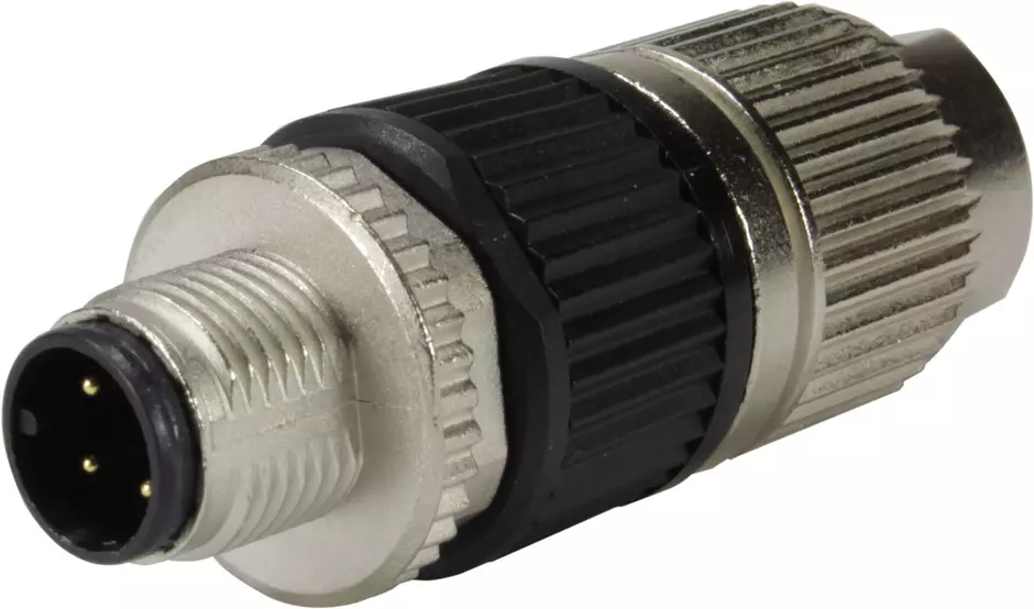 Circular Connector w. Harax M12 L2/PE M