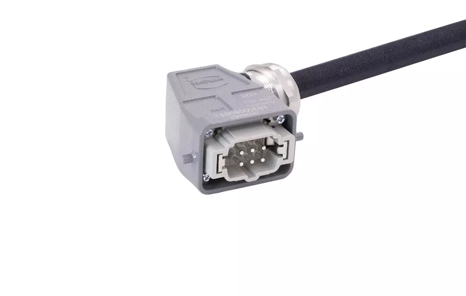 Han 6B-E CA lever m/- ang/- PVC, 1m