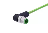 M12 Cable Assembly D-cod an/- m/- 0,5m