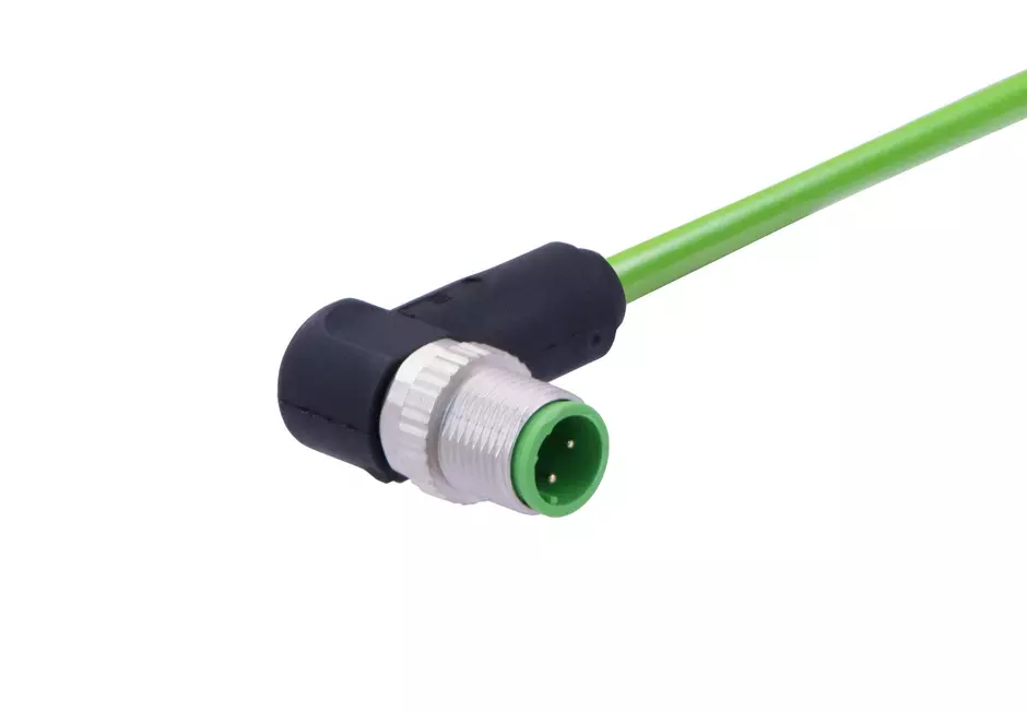 M12 Cable Assembly D-cod an/- m/- 2,0m