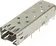 SFP CAGE ASSY 1X1 SOLDER TYPE
