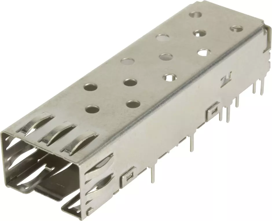 SFP CAGE ASSY 1X1 SOLDER TYPE