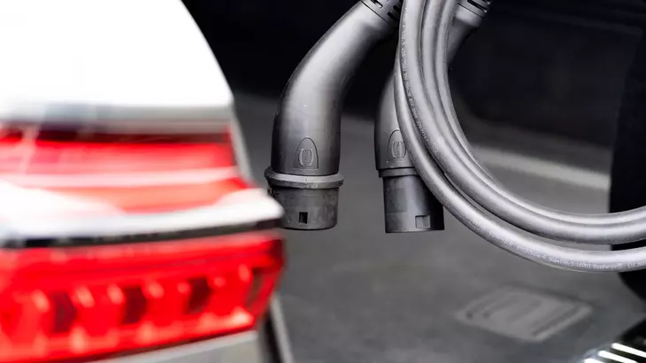 Charging cable in the car