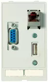 Data module (USB,RJ45,SUB-D9,f-m)