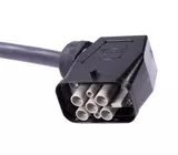 Pwr Q4/2 female angled TC ER 4G6qmm 1m