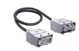 Han 16 B-E CA lever m/f st/st PVC,1m