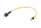 MPP ix Type A - RJ45 IP20 Cat6A PUR 0,2m