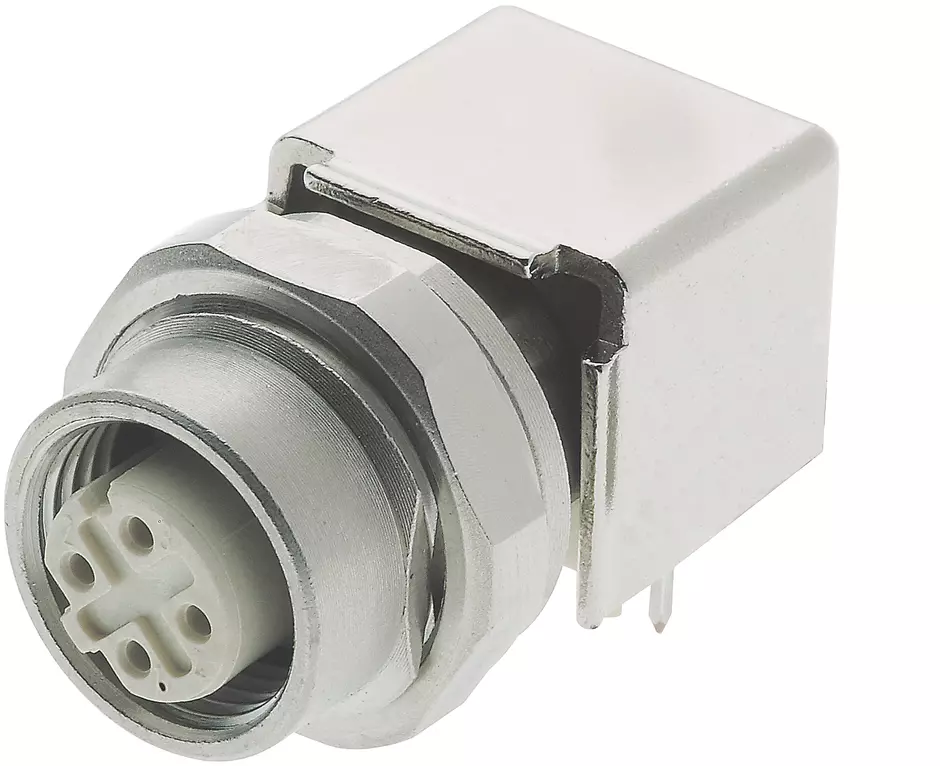 Gerätebuchse M12-D-kod.IP20 Kod.oben