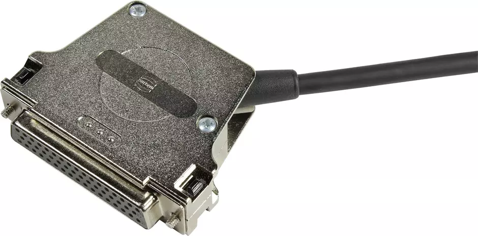 D-Sub 50-poles metal hood side entry