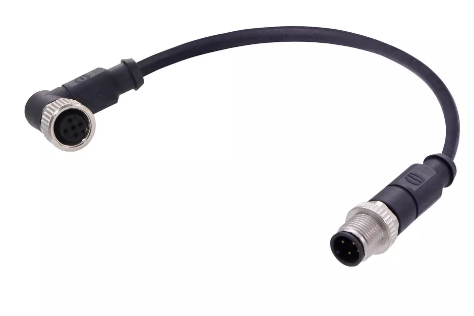 M12 A-cod 4-pol st /an m /f PUR 1.00m