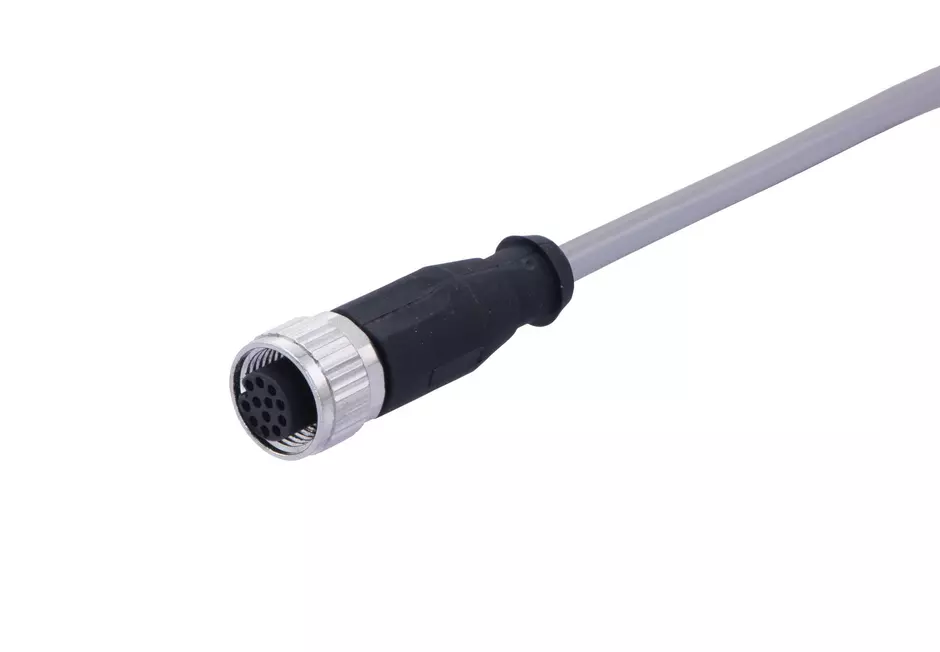M12 Cable Assembly A-cod st/- f/- 7,5m
