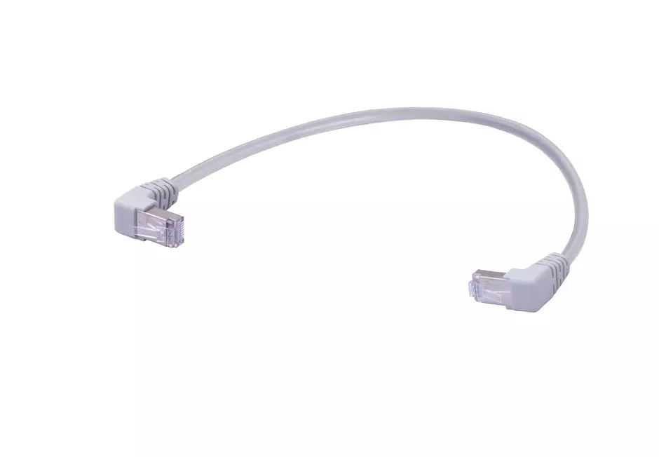 RJ45 Eco-I 90°-D F/UTP Cat.5e LSZH 0.5m
