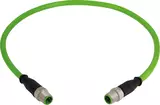 M12 Cable Assembly D-cod st/st m/m 0,2m