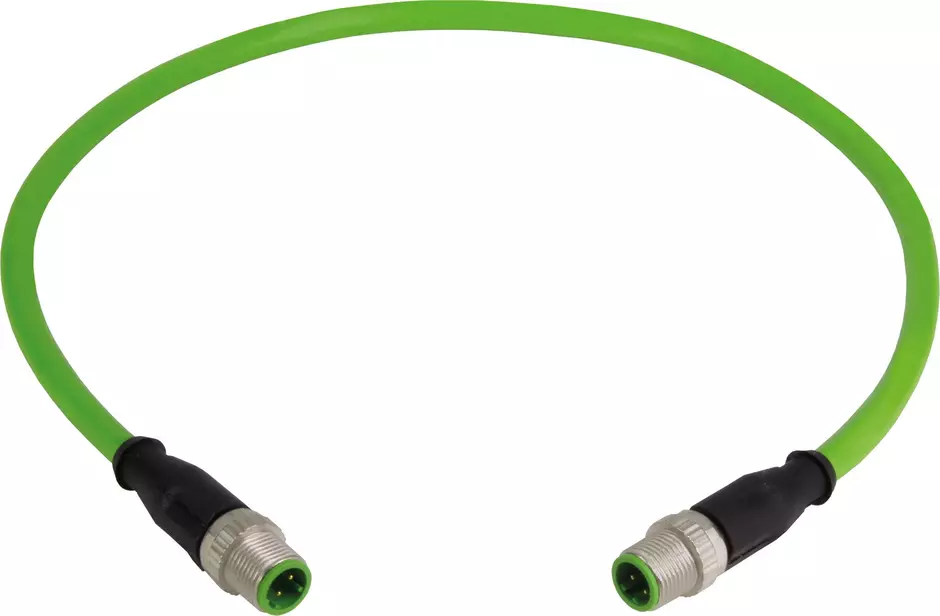 M12 Cable Assembly D-cod st/st m/m 15,0m