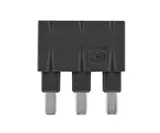 Jumper Along 1x3 black 16A