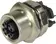 M12 CAT6a receptacle straight front