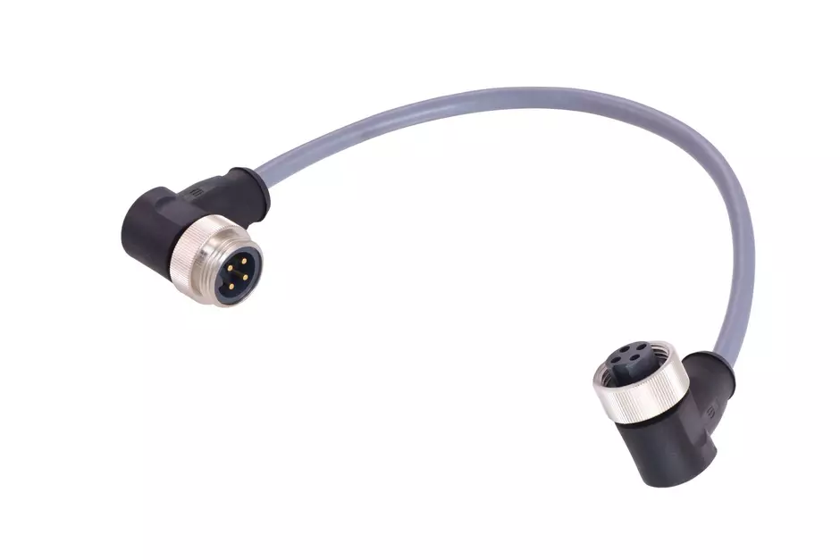 7/8 Cable Assembly 4-pole an/an f/m 0,3m