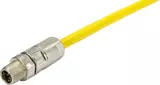 M12 X-coded cable assembly; 0,3m