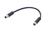 M12 T-cod 4-pole st/st f/m PUR 1.0m