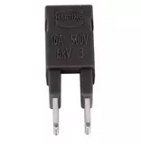 Jumper Across 2x1 black 16A