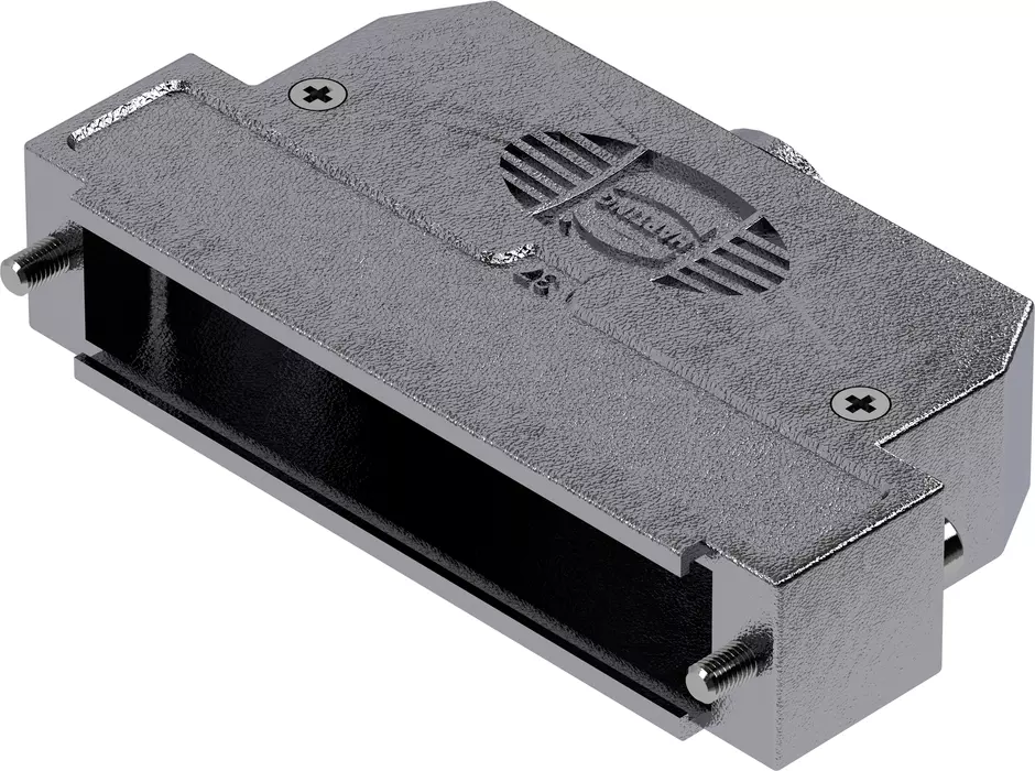 D-Sub 37P metpl hood 1str-ent slo M2.6 s