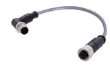 M12 A-cod 5-pol st /an f /m PVC 0.50m
