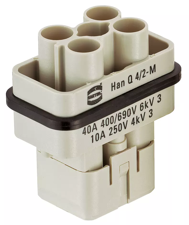 Han Q 4/2 Male Insert Crimp Term